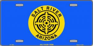 Salt River Tribe Flag Metal License Plate