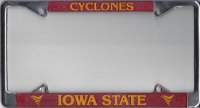 Iowa State Cyclones Chrome License Frame