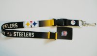 Pittsburgh Steelers Crossover Lanyard With Safety Latch