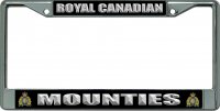Royal Canadian Mounties Chrome License Plate Frame