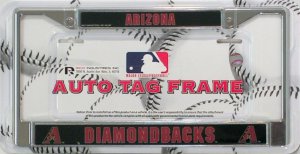 Arizona Diamondbacks Chrome License Plate Frame