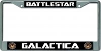 Battlestar Galactica Chrome License Plate Frame