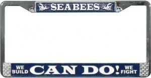 U.S. Navy Seabees License Plate Frame