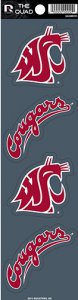Washington State Cougars Quad Decal Set