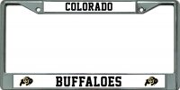 Colorado Buffaloes Chrome License Plate Frame