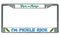 I'm Pickle Rick Chrome License Plate Frame