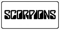 Scorpions Script Photo License Plate