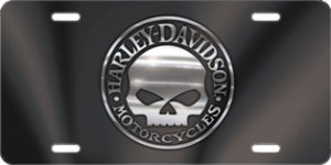 Harley-Davidson Willie G Black Laser Plate