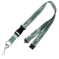 Seattle Seahawks Gray Team Lanyard With Neck Safety Latch