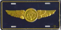 Navy Aircrew Metal License Plate