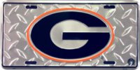 Georgia Bulldogs Diamond License Plate