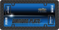 Black Diamond Plate License Plate Frame
