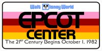 Epcot Center Photo License Plate