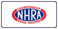 N.H.R.A. Drag Racing Photo License Plate