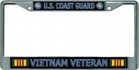 U.S. Coast Guard Vietnam Veteran Chrome License Plate Frame
