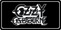 Ozzy Osbourne Script Photo License Plate