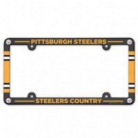 Pittsburgh Steelers Full Color Plastic License Plate Frame