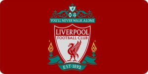 Liverpool Red Soccer Photo License Plate