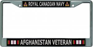 Royal Canadian Navy Afghanistan Veteran Chrome Frame