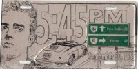 James Dean 5:45 PM License Plate