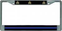 Thin Blue Line Canada Chrome License Plate Frame