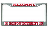Boston University Terriers Alumni Chrome License Plate Frame