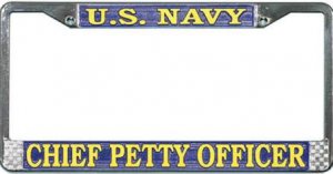 U.S. Navy Chief Petty Officer License Plate Frame