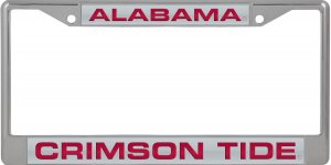 Alabama Crimson Tide Laser Chrome License Plate Frame