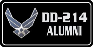 U.S. Air Force DD-214 Alumni Photo License Plate
