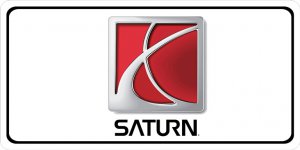 Saturn Logo Photo License Plate