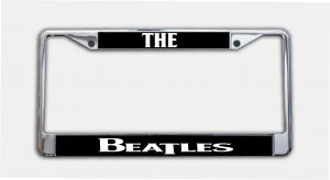 The Beatles Black Photo License Plate Frame