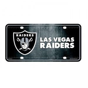 Las Vegas Raiders Metal License Plate