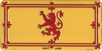 Scotland-Rampant Lion Flag Photo License Plate