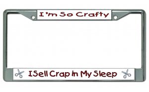 I'm So Crafty … Chrome License Plate Frame