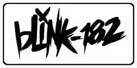 Blink-182 Script Photo License Plate