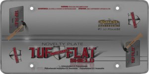 Tuf - Unbreakable - Flat Smoke License Plate Shield