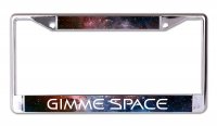 Gimme Space Chrome License Plate Frame