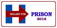 Hillary For Prison 2016 Photo License Plate