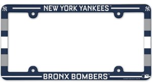 New York Yankees Full Color Plastic License Plate Frame