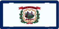 West Virginia State Flag Metal License Plate