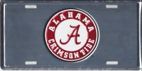 Alabama Crimson Tide Anodized License Plate