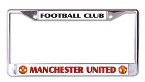 Manchester United Football Club Chrome License Plate Frame