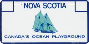 Nova Scotia Metal License Plate