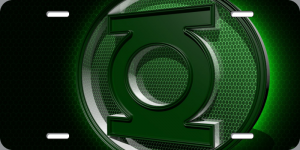 Green Lantern Logo 2 Photo License Plate
