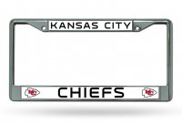 Kansas City Chiefs Chrome License Plate Frame