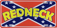 Redneck Confederate Flag License Plate