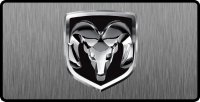 Dodge Ram Logo #2 3D Look Flat Photo License Plate