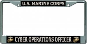 U.S. Marine Corps Cyber Operations Officer Chrome Frame