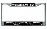 Metallica Wherever I May Roam Chrome License Plate Frame