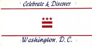 Design It Yourself Custom Washington DC State Look-Alike Plate#3